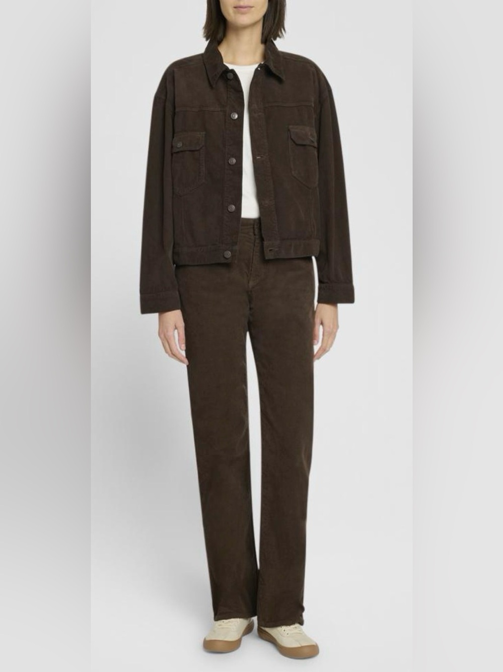 The Row womens Dark Brown Corduroy Jacket - Picture 7 of 7